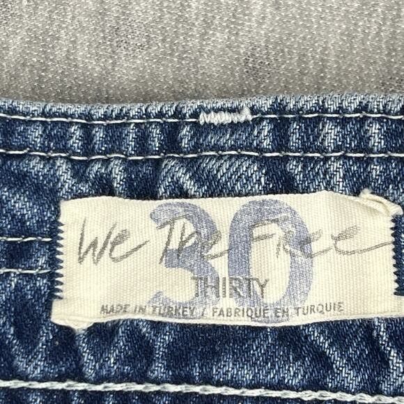 WE THE FREE Women Size 30 Colette High Rise Wide Leg Cropped Cotton Denim Jeans - Picture 7 of 16